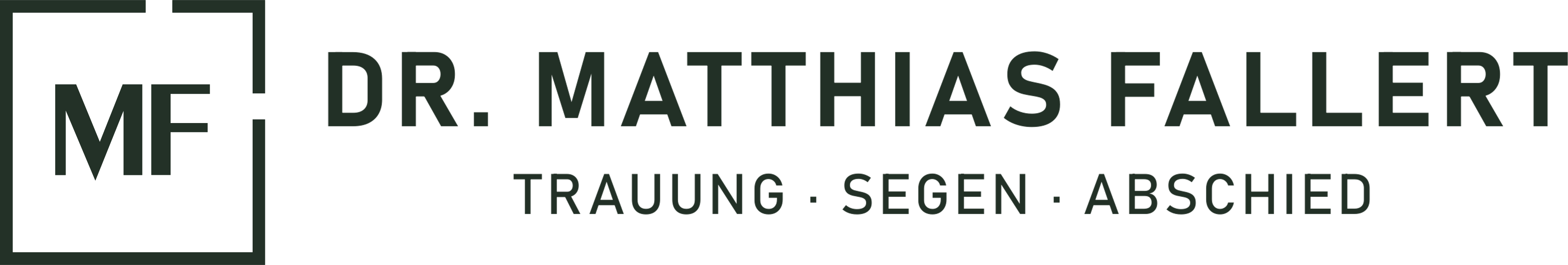 Dr. Matthias Fallert – Trauung · Segen · Abschied